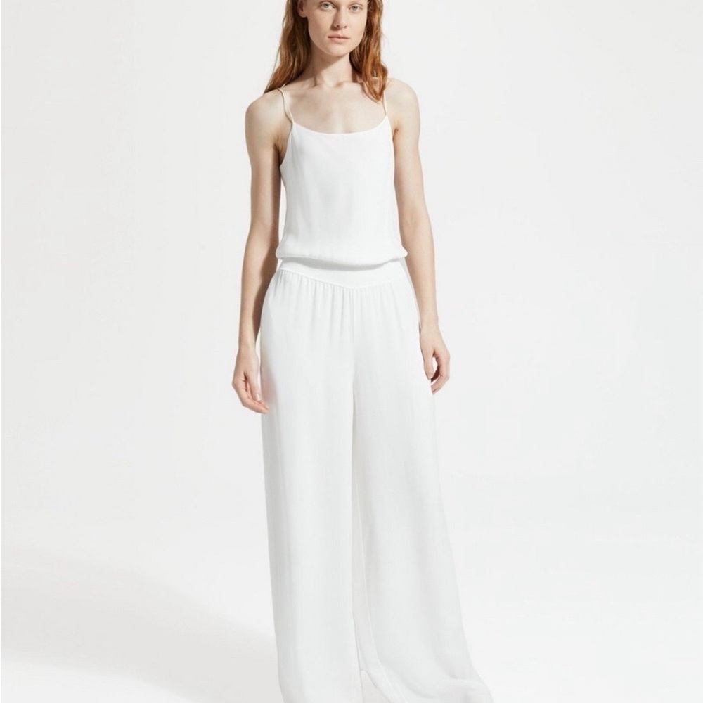 Theory White Jumpsuit Chic and Versatile